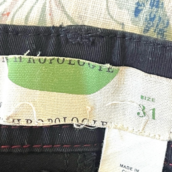 Anthro’s Pilcro,Black Stretch Ankle Pants Adjustable Waist,Excellent Con size 31 - Picture 4 of 12